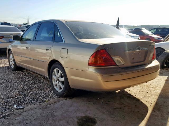 4T1BF28B51U139667 - 2001 TOYOTA AVALON XL BEIGE photo 3