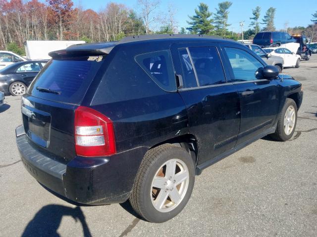 1J8FF47W97D429630 - 2007 JEEP COMPASS BLACK photo 4