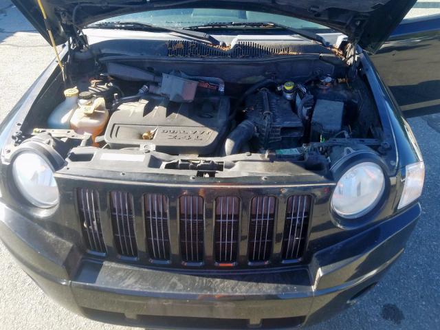 1J8FF47W97D429630 - 2007 JEEP COMPASS BLACK photo 7