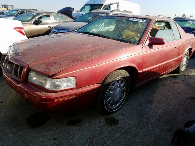 1G6ET129X1B101294 - 2001 CADILLAC ELDORADO T BURGUNDY photo 2