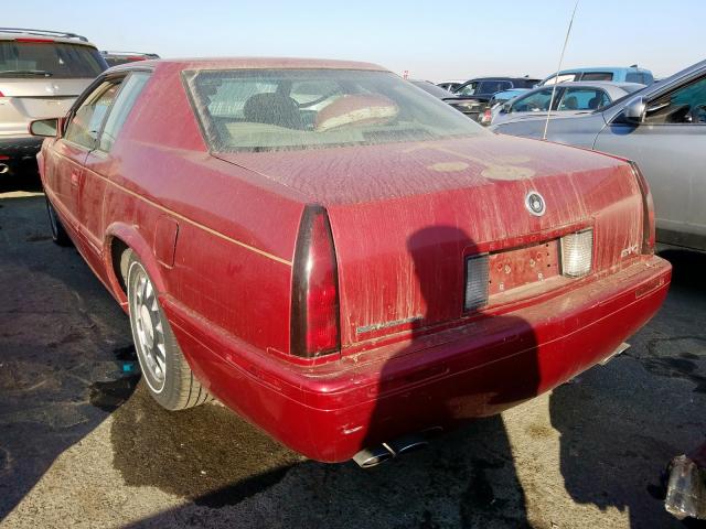 1G6ET129X1B101294 - 2001 CADILLAC ELDORADO T BURGUNDY photo 3