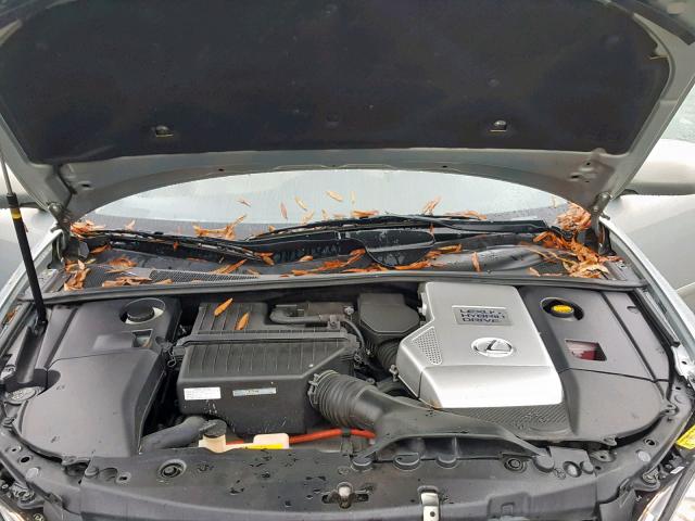 JTJGW31U682006432 - 2008 LEXUS RX 400H GRAY photo 7