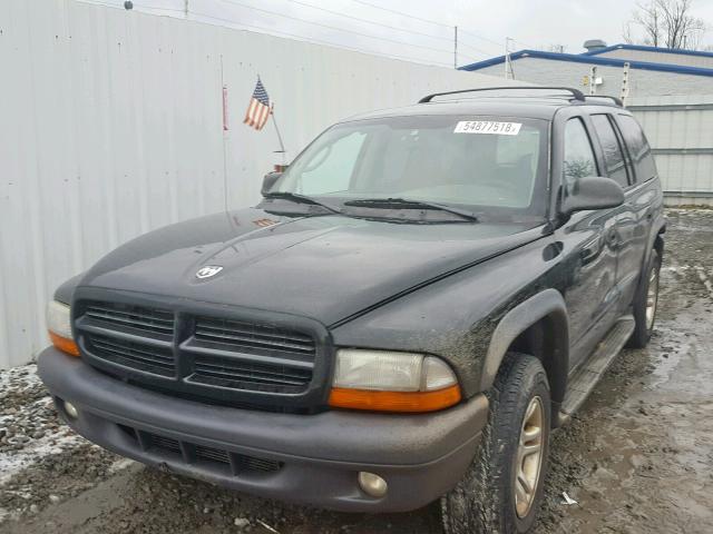 1D4HS38N33F521801 - 2003 DODGE DURANGO SP BLACK photo 2