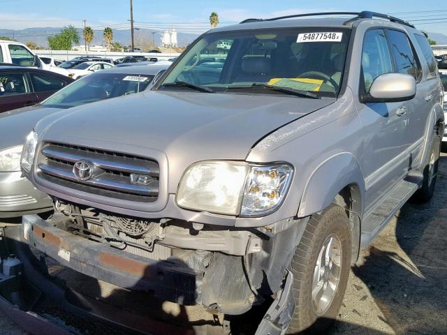 5TDBT48A41S003261 - 2001 TOYOTA SEQUOIA LI GOLD photo 2