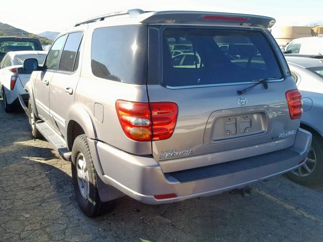 5TDBT48A41S003261 - 2001 TOYOTA SEQUOIA LI GOLD photo 3