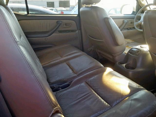 5TDBT48A41S003261 - 2001 TOYOTA SEQUOIA LI GOLD photo 6