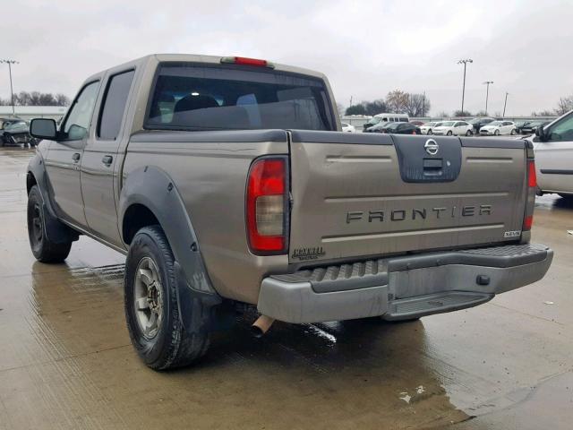 1N6ED27T73C467163 - 2003 NISSAN FRONTIER C GRAY photo 3