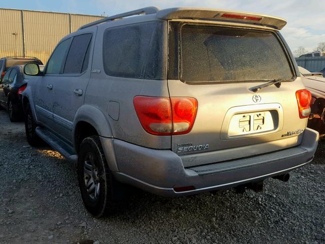 5TDBT48A15S248492 - 2005 TOYOTA SEQUOIA LI SILVER photo 3