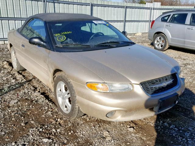 3C3EL45H8YT258014 - 2000 CHRYSLER SEBRING JX GOLD photo 1