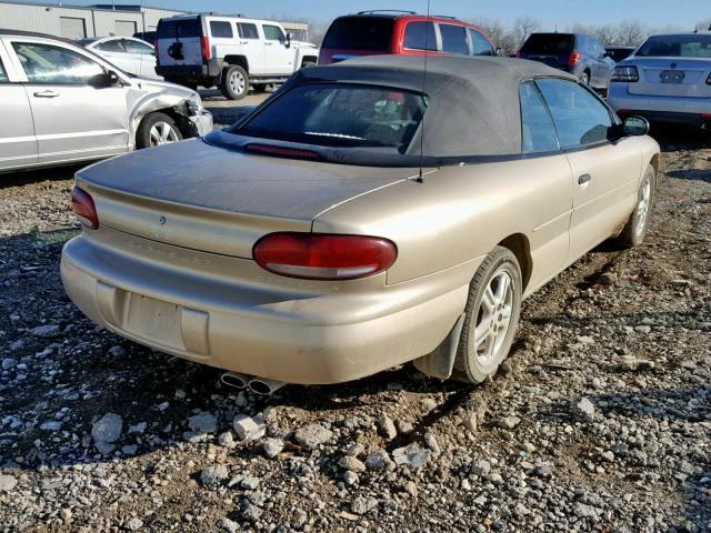 3C3EL45H8YT258014 - 2000 CHRYSLER SEBRING JX GOLD photo 4