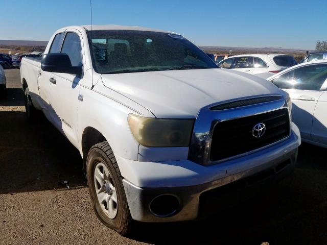 5TFCT541X7X001596 - 2007 TOYOTA TUNDRA DOU WHITE photo 1