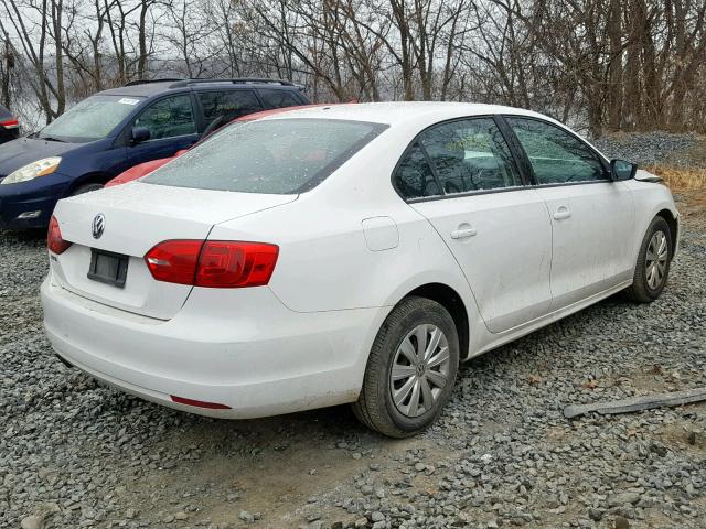 3VW1K7AJ1CM315922 - 2012 VOLKSWAGEN JETTA BASE Սպիտակ լուսանկար 4