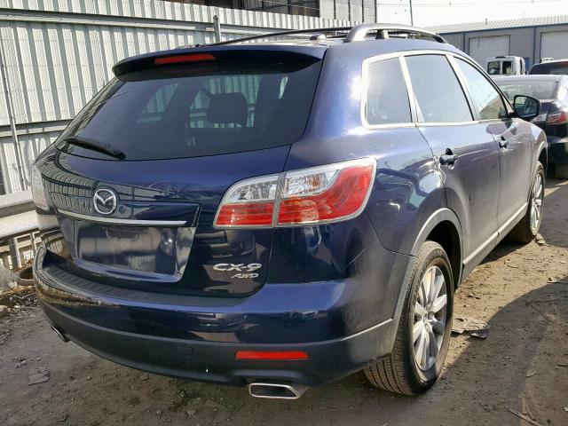 JM3TB3MV9A0213522 - 2010 MAZDA CX-9 BLUE photo 4