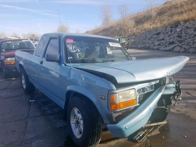 1B7GL23X3TS640111 - 1996 DODGE DAKOTA BLUE photo 1