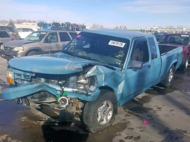 1B7GL23X3TS640111 - 1996 DODGE DAKOTA BLUE photo 2