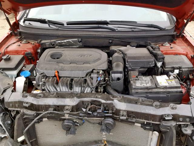 5NPE34AF5HH577029 - 2017 HYUNDAI SONATA SPO RED photo 7