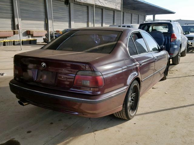 WBADE6329VBW54068 - 1997 BMW 540 I AUTO BURGUNDY photo 4