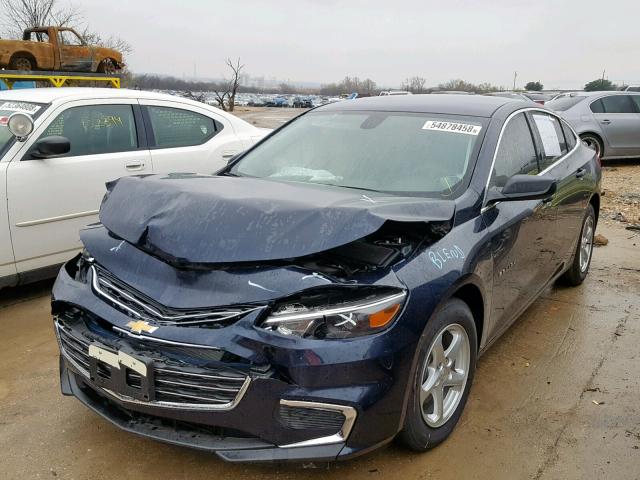 1G1ZB5ST9JF222209 - 2018 CHEVROLET MALIBU LS ლურჯი ფოტო 2