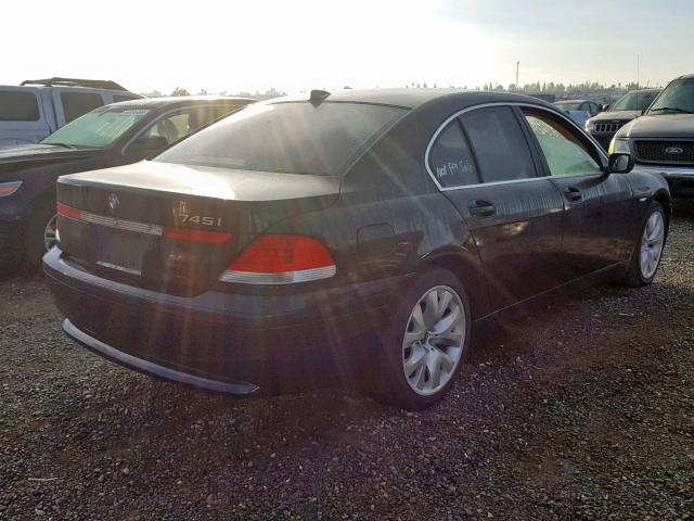 WBAGL63402DP55438 - 2002 BMW 745 I BLACK photo 4