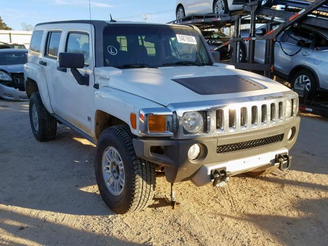 5GTEN13E688173256 - 2008 HUMMER H3 WHITE photo 1