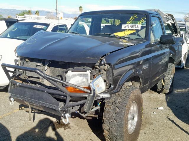 1FMEU15H2SLB26775 - 1995 FORD BRONCO U10 BLACK photo 2