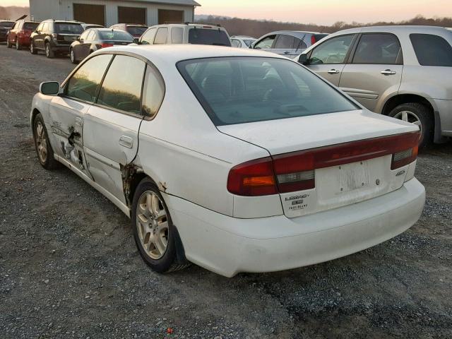 4S3BE635537209525 - 2003 SUBARU LEGACY L WHITE photo 3