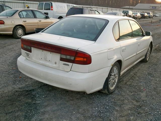 4S3BE635537209525 - 2003 SUBARU LEGACY L WHITE photo 4