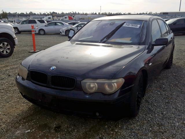 WBAGN63474DS48629 - 2004 BMW 745 LI BLACK photo 2