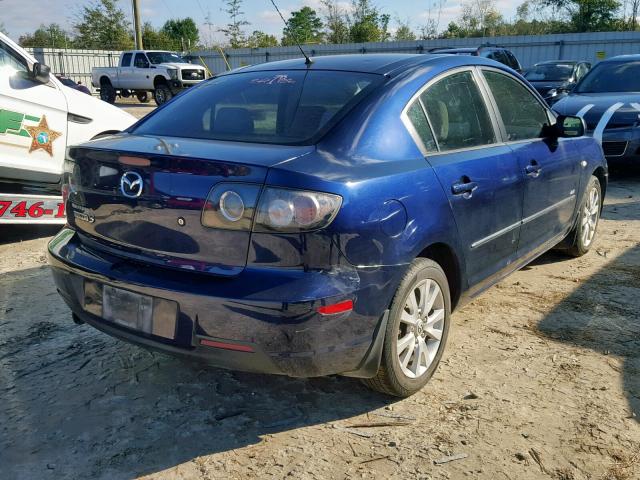 JM1BK323481186725 - 2008 MAZDA 3 S BLUE photo 4