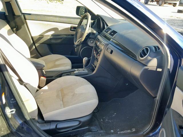 JM1BK323481186725 - 2008 MAZDA 3 S BLUE photo 5