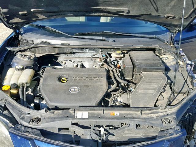 JM1BK323481186725 - 2008 MAZDA 3 S BLUE photo 7