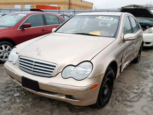 WDBRF61J81F128709 - 2001 MERCEDES-BENZ C 240 GOLD photo 2