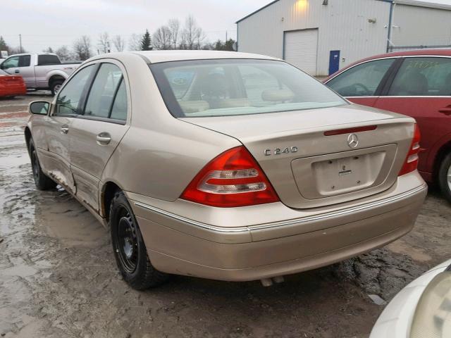 WDBRF61J81F128709 - 2001 MERCEDES-BENZ C 240 GOLD photo 3