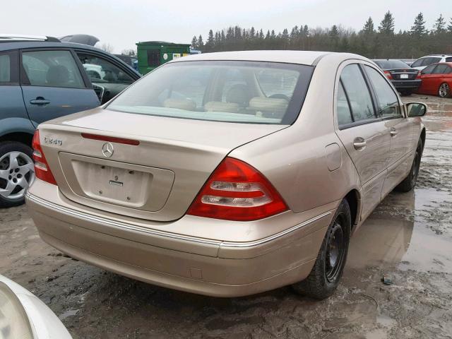 WDBRF61J81F128709 - 2001 MERCEDES-BENZ C 240 GOLD photo 4