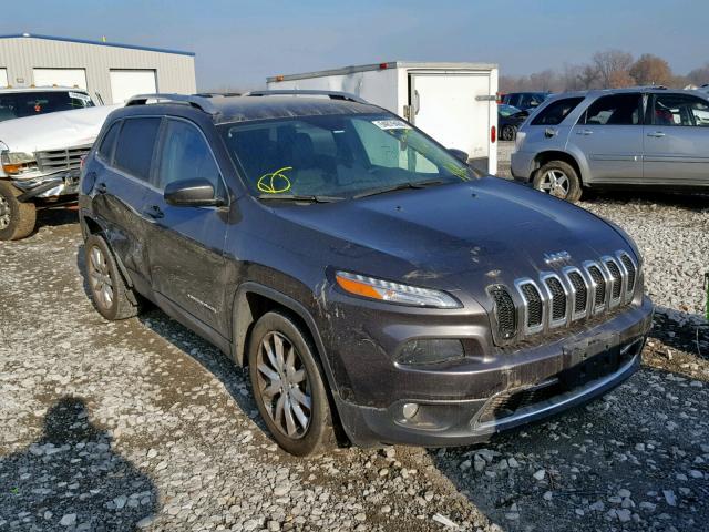 1C4PJLDSXHW595814 - 2017 JEEP CHEROKEE L GRAY photo 1