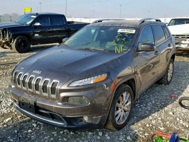 1C4PJLDSXHW595814 - 2017 JEEP CHEROKEE L GRAY photo 2