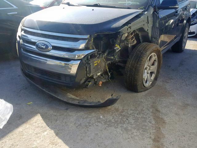 2FMDK3JC6DBC74065 - 2013 FORD EDGE SEL BLACK photo 9