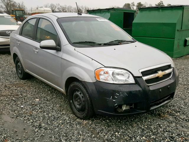 KL1TD5DE5AB119826 - 2010 CHEVROLET AVEO LS SILVER photo 1