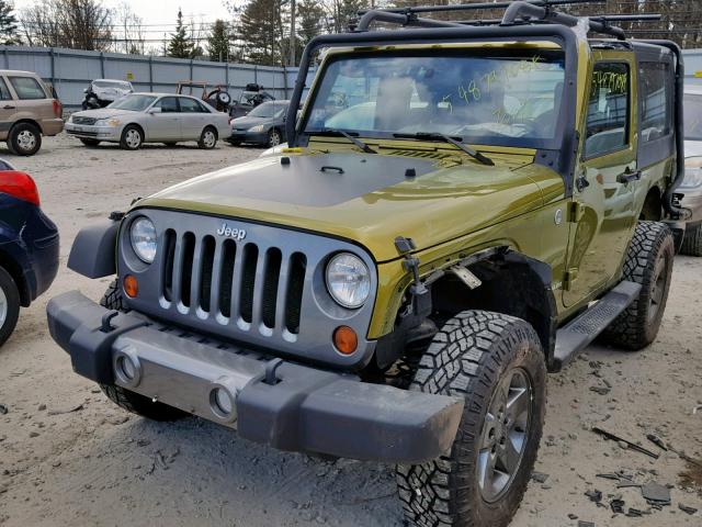 1J4AA2D14AL228111 - 2010 JEEP WRANGLER S GREEN photo 2