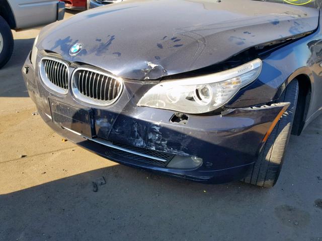 WBANV13518C150274 - 2008 BMW 528 XI BLUE photo 9