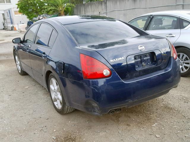 1N4BA41E96C860368 - 2006 NISSAN MAXIMA SE BLUE photo 3