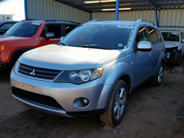 JA4MT41X37U001037 - 2007 MITSUBISHI OUTLANDER SILVER photo 2