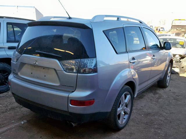 JA4MT41X37U001037 - 2007 MITSUBISHI OUTLANDER SILVER photo 4