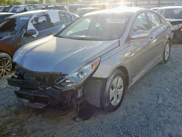 KMHEC4A40CA030664 - 2012 HYUNDAI SONATA HYB GRAY photo 2