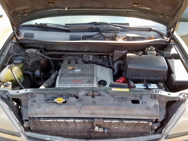 JT6HF10U2X0008273 - 1999 LEXUS RX 300 GREEN photo 7