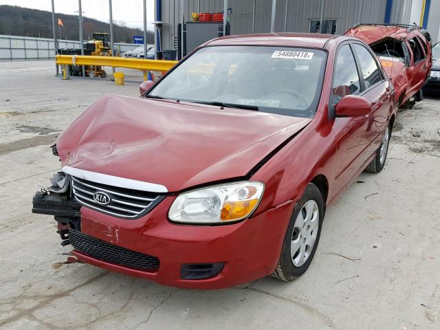 KNAFE121385559352 - 2008 KIA SPECTRA EX RED photo 2