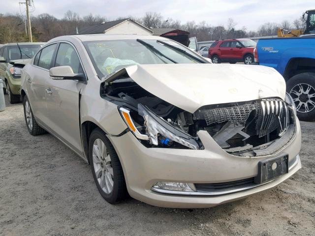 1G4GB5GR1EF191843 - 2014 BUICK LACROSSE BEIGE photo 1