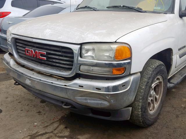 3GKEC16T41G170240 - 2001 GMC YUKON XL C WHITE photo 9