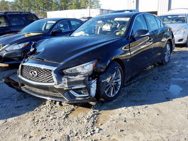 JN1EV7AP7JM357068 - 2018 INFINITI Q50 LUXE BLACK photo 2