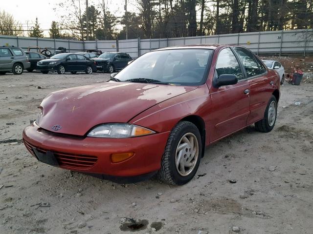 1G1JF5244X7199175 - 1999 CHEVROLET CAVALIER L RED photo 2